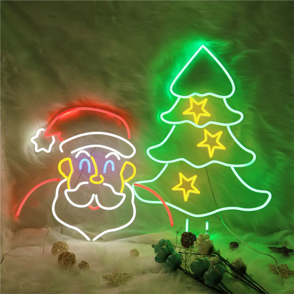 Merry Christmas Santa LED Neon Light