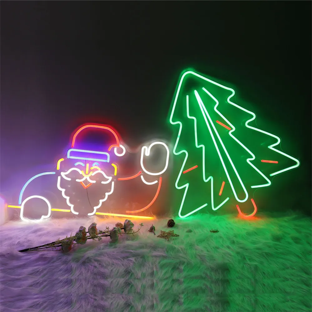 Merry Christmas Santa LED Neon Light