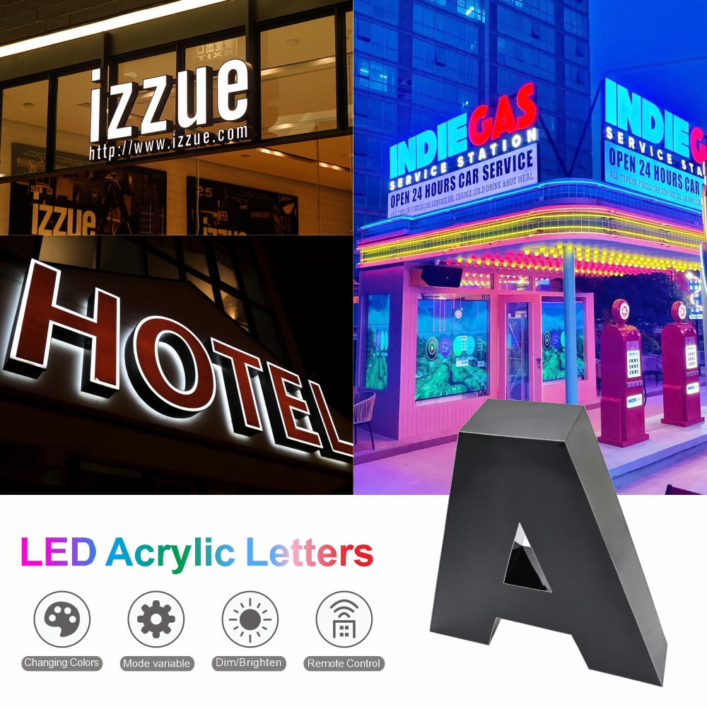 Custom Outdoor Acrylic LED Channel Letters Store Signs